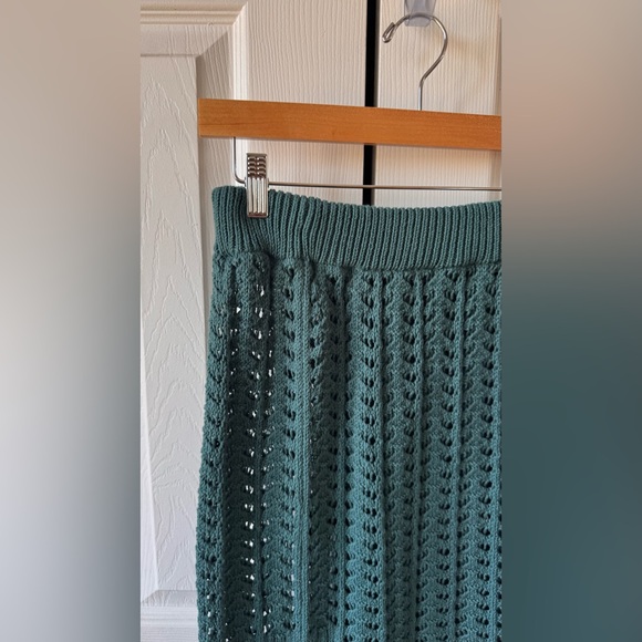 Anthropologie Crochet Knit Vacation Cover Up US/S, Emerald Green Resprtwear - Picture 9 of 14